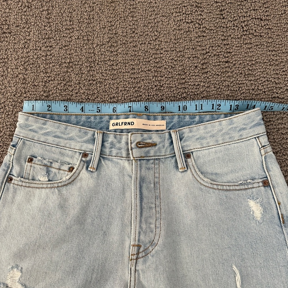 NWOT GRLFRND Helena High Rise Cut Off Short 24 - Picture 7 of 9